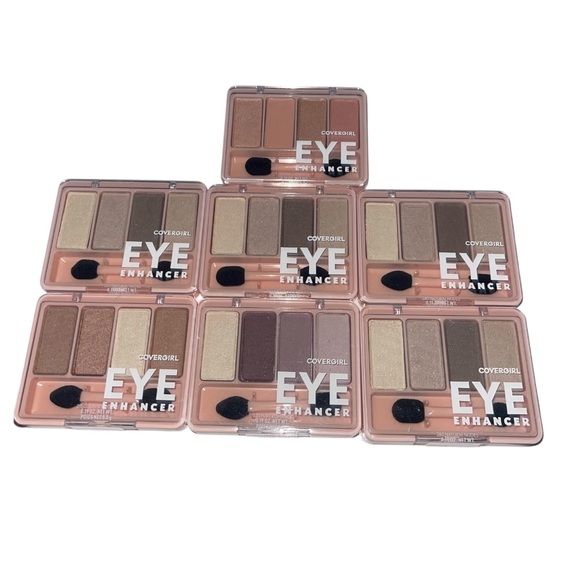 Lot Of 7 Covergirl Eye Enhancers Quad Eye Shadow - Natural Nudes, Bellini Spritz - Picture 1 of 1